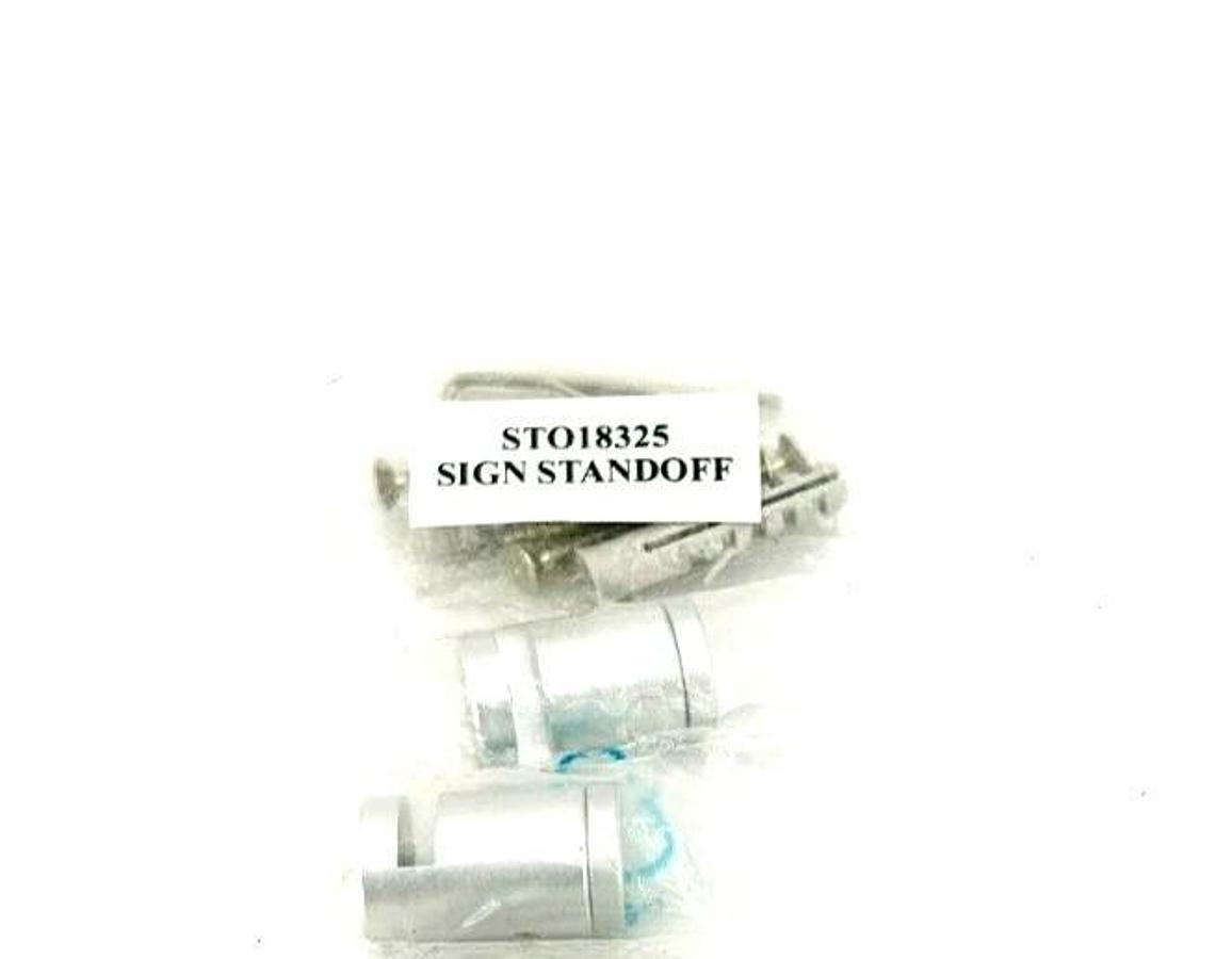 New STO18325 Aluminum Sign Standoff Kit