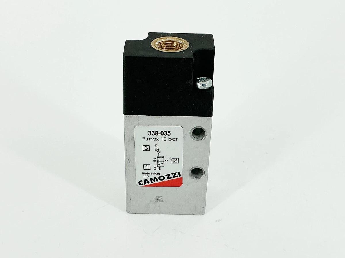 Used Camozzi 338-035 Pneumatic Valve 10Bar 1/8" Port
