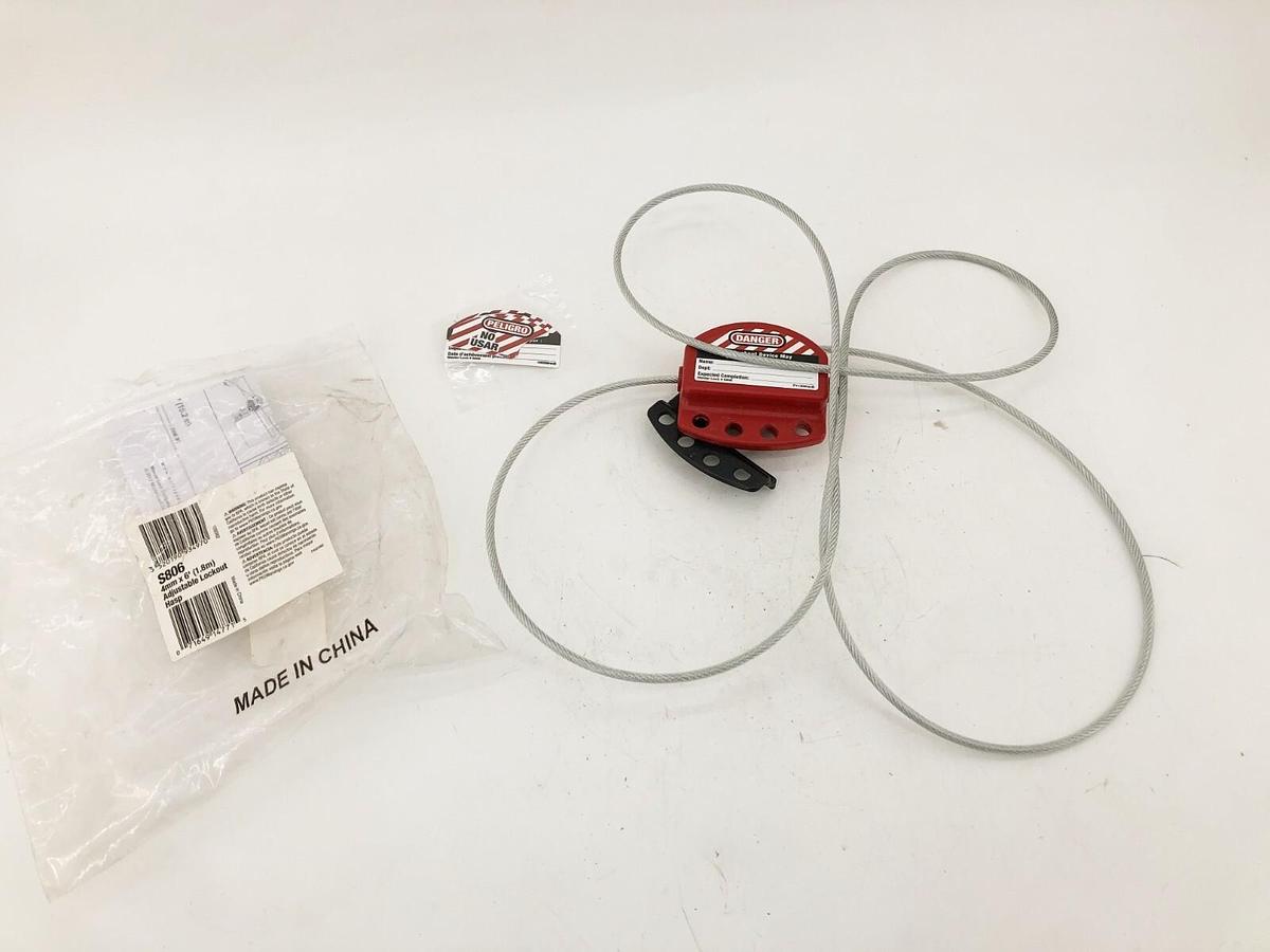 New Master Lock S806 Adjustable Lockout Hasp 4mm x 6FT.