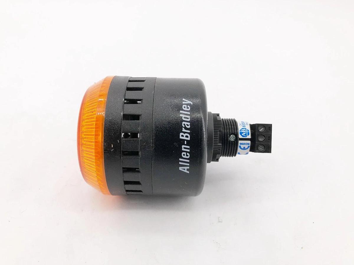 New Allen Bradley 855PD-B24LEC1522 Panel Mount Alarm Amber 24VAC/DC - No Box
