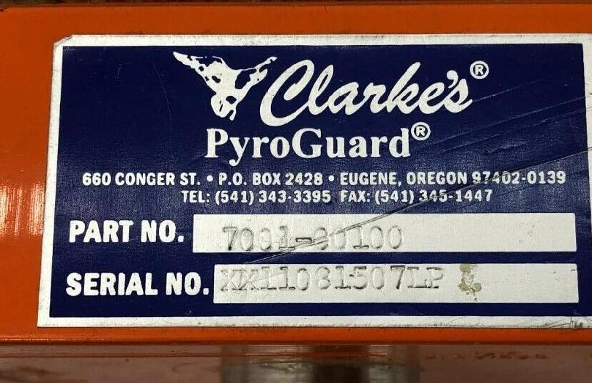 Used Clarke's 7001-00100 PyroGuard LP Sensor
