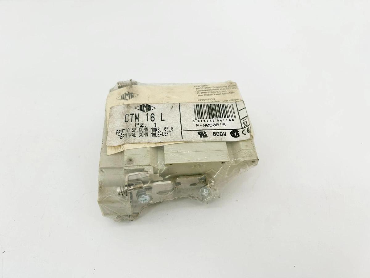 New ILME CTM-16L CT Series Insert, Male, Size 77.27, 16 Pin, 16A, Screw Left