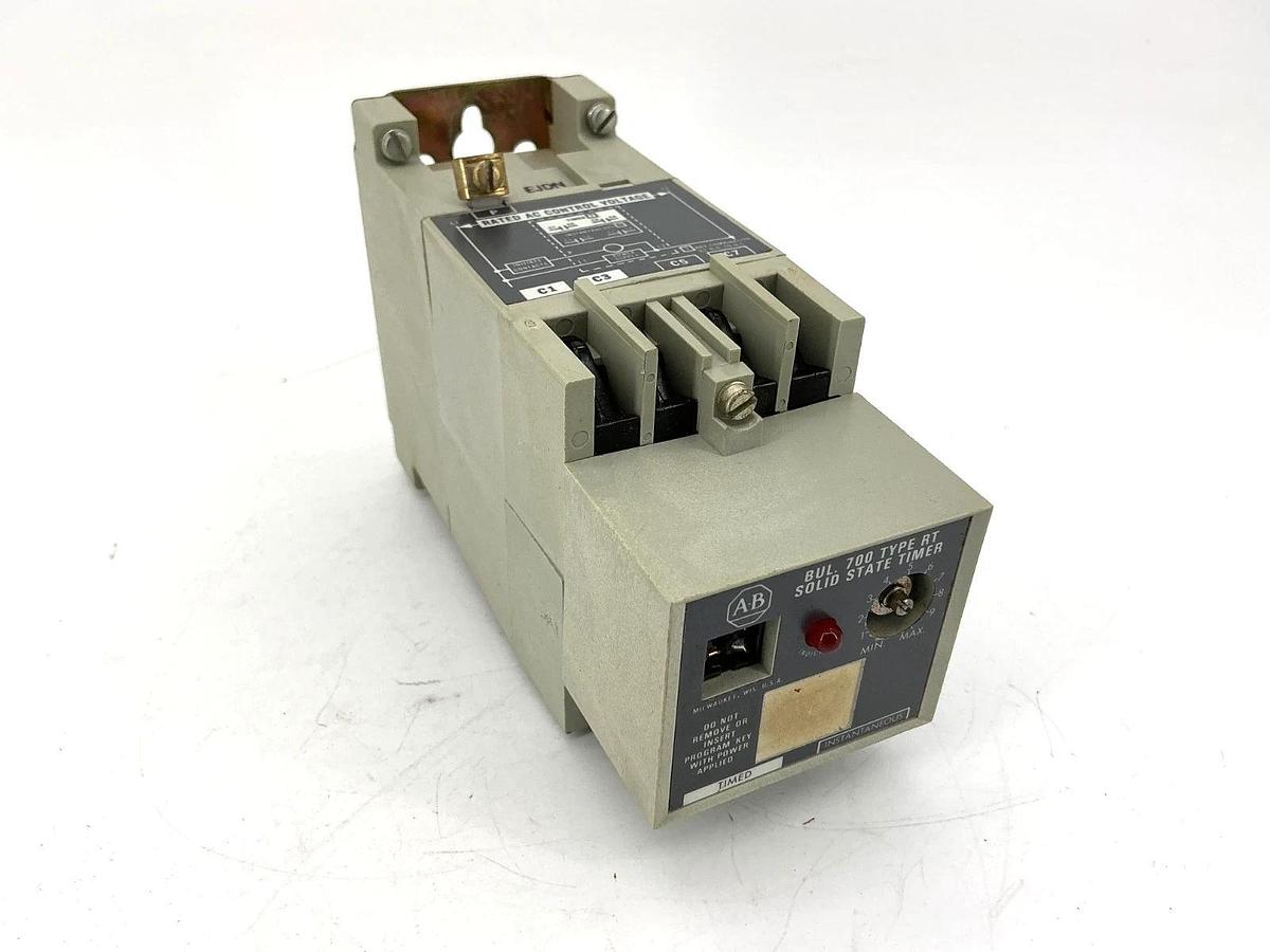 Used Allen Bradley 700-RT00N000A1 Ser B Solid State Timing Relay 110/120V 50/60HZ
