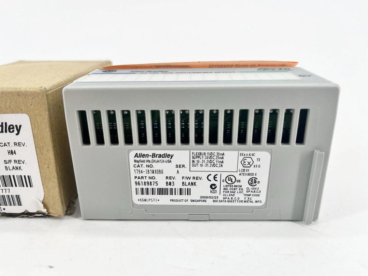 New Allen Bradley 1794-IB10XOB6 Ser. A Flex 10-Input 6-Output Digital Module