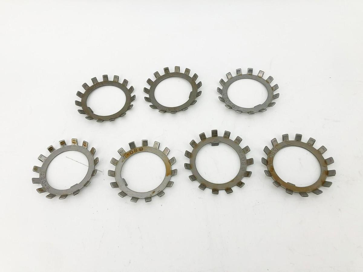 Lot of 7 New Whittet-Higgins W-08 Retainer Lock Washers 1.583" ID 2.4690" OD