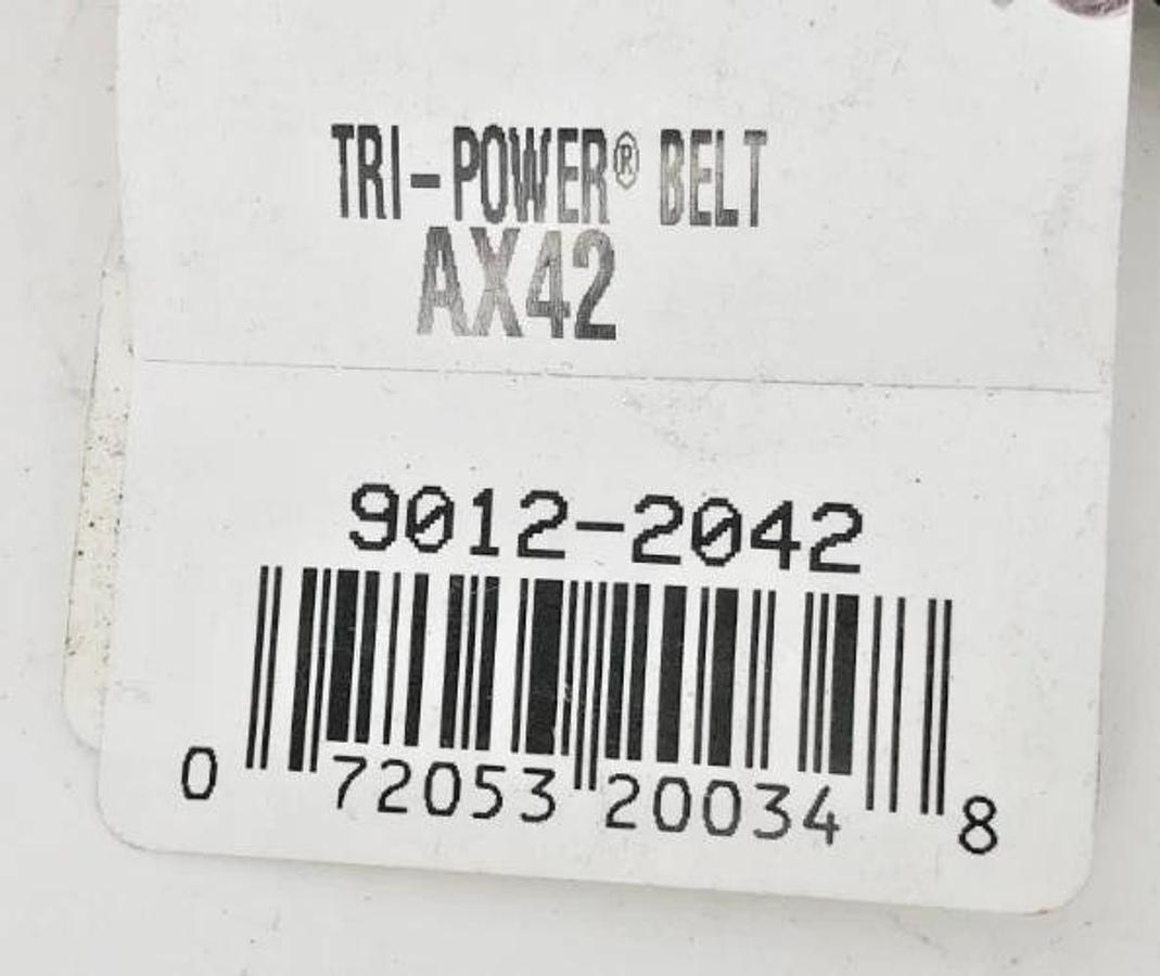 Lot of 2 New Gates AX42 Tri-Power Cogged V-Belts 9012-2042 - No Box