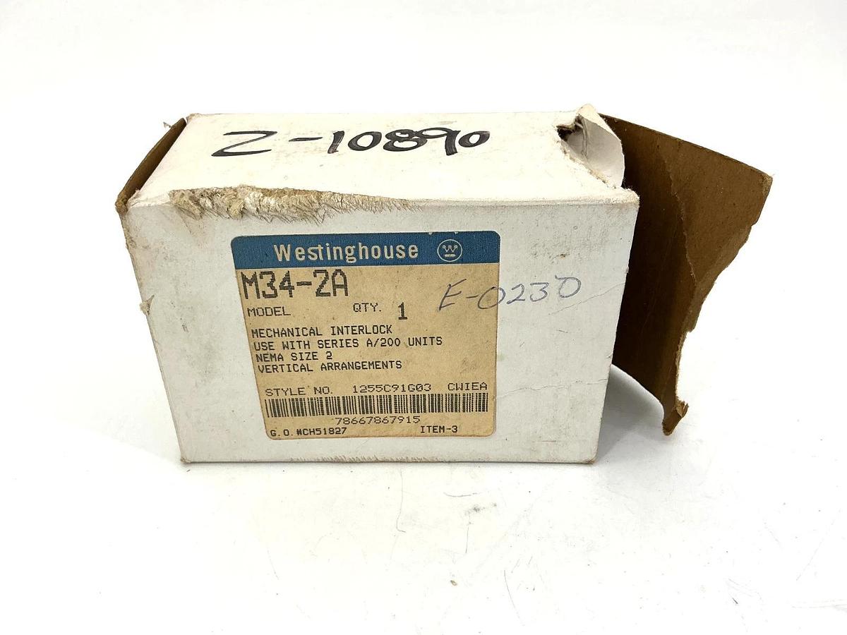 Used Westinghouse M34-2A Mechanical Interlock use w/ A/200 Units M342A 1255C91G03