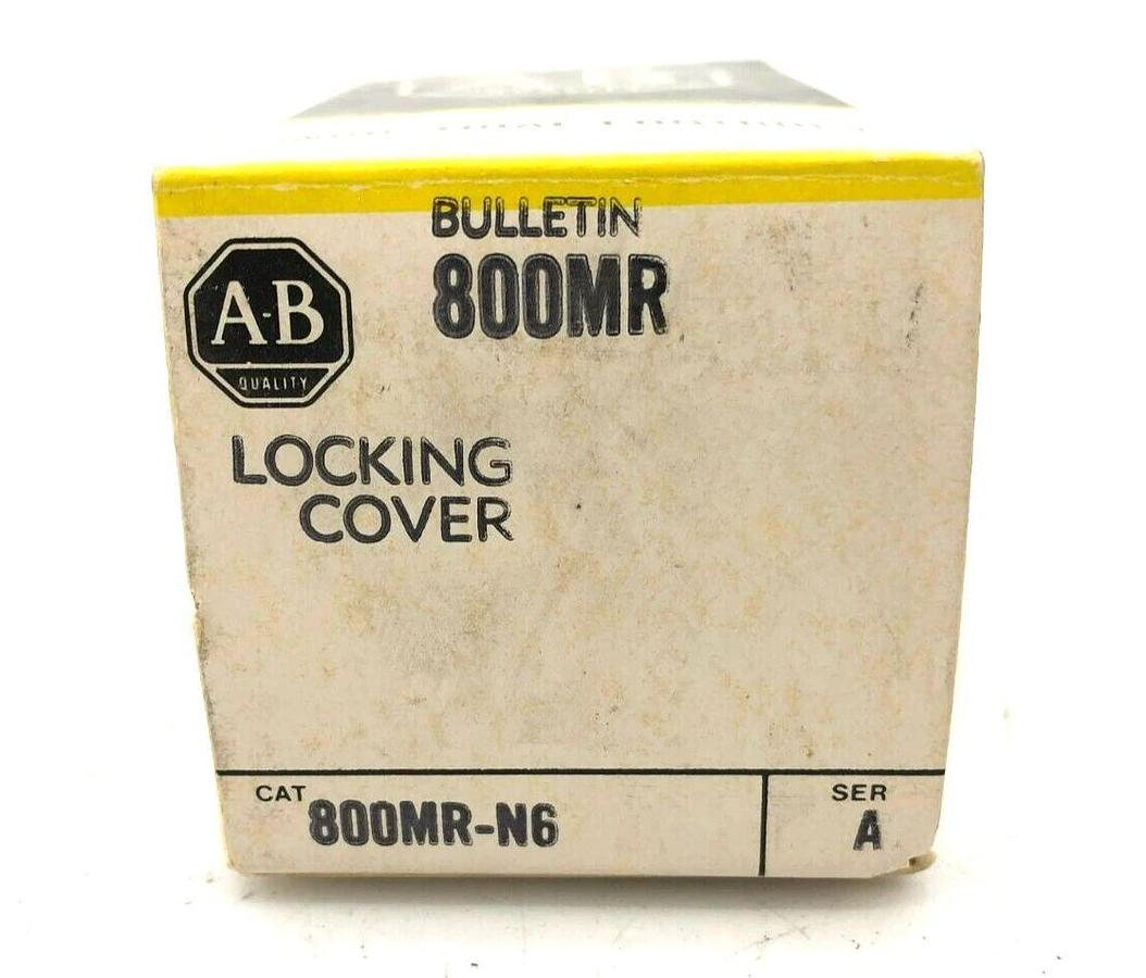 New Allen Bradley 800MR-N6 Ser. A Pushbutton Padlocking Cover