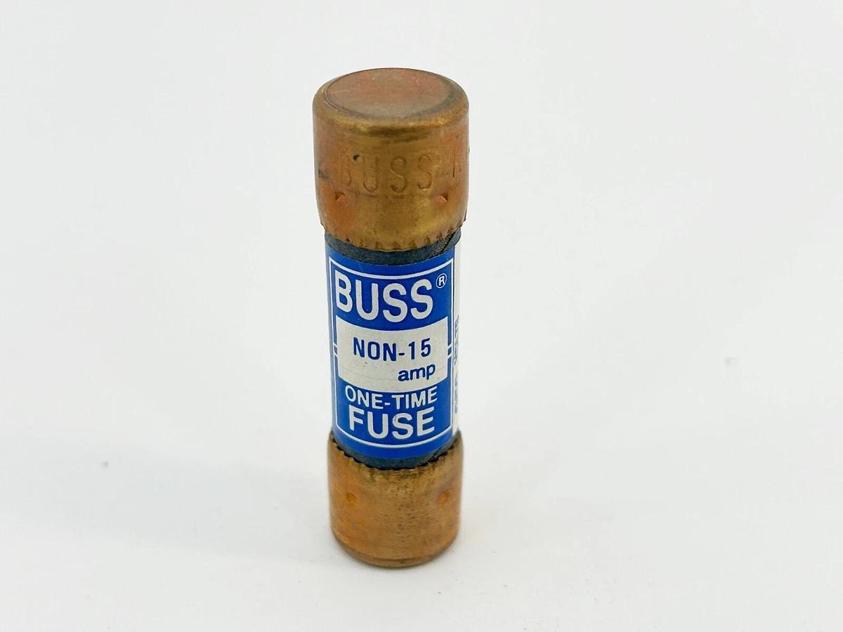New Lot of 3 Bussmann NON-15 One Time Dual Element Fuse 30A 250V - No Box