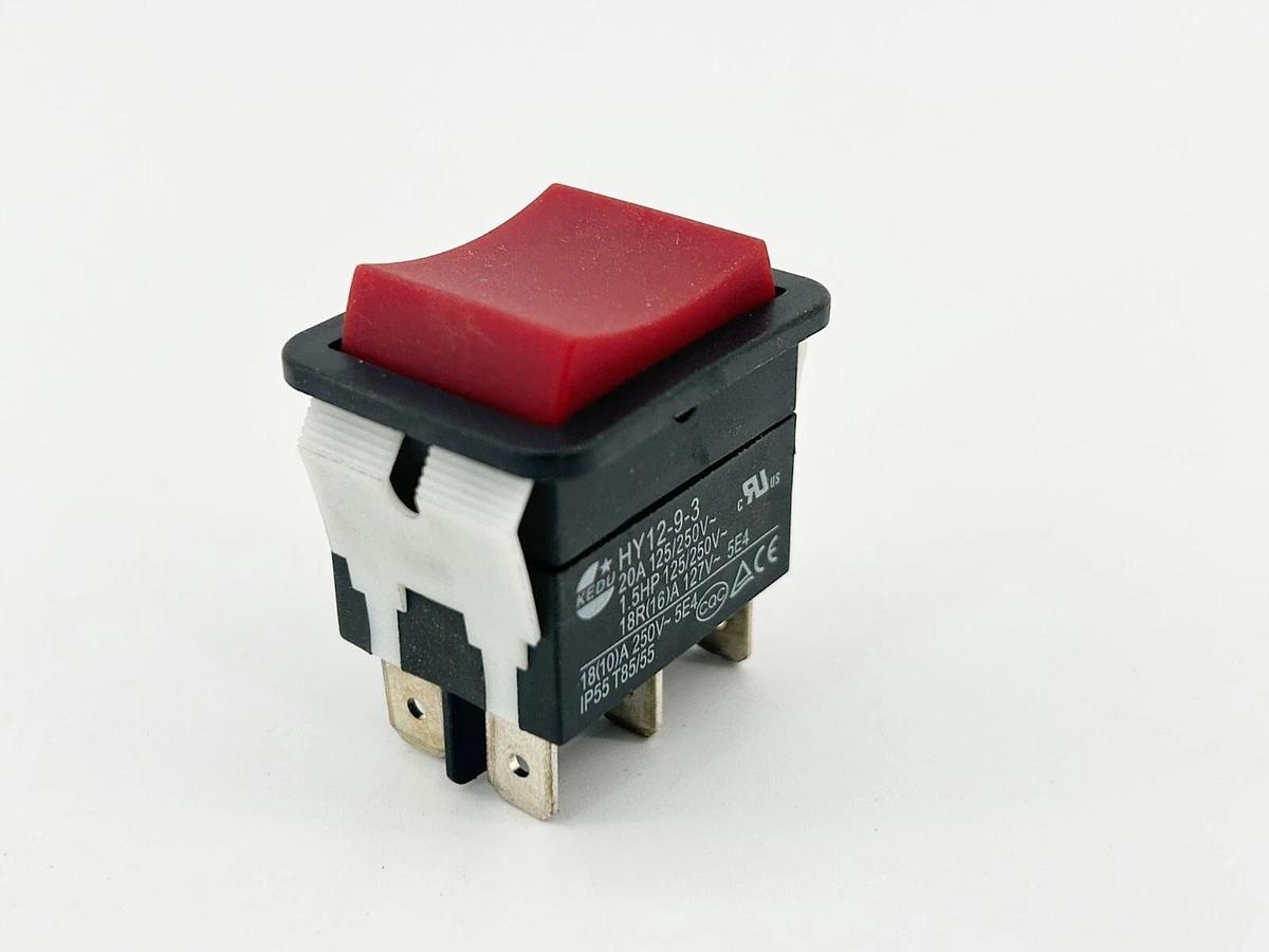 New Lot of 4 Power First 29FG36 Electric Pushbutton Switch 12A 4A 6 Pin 250V