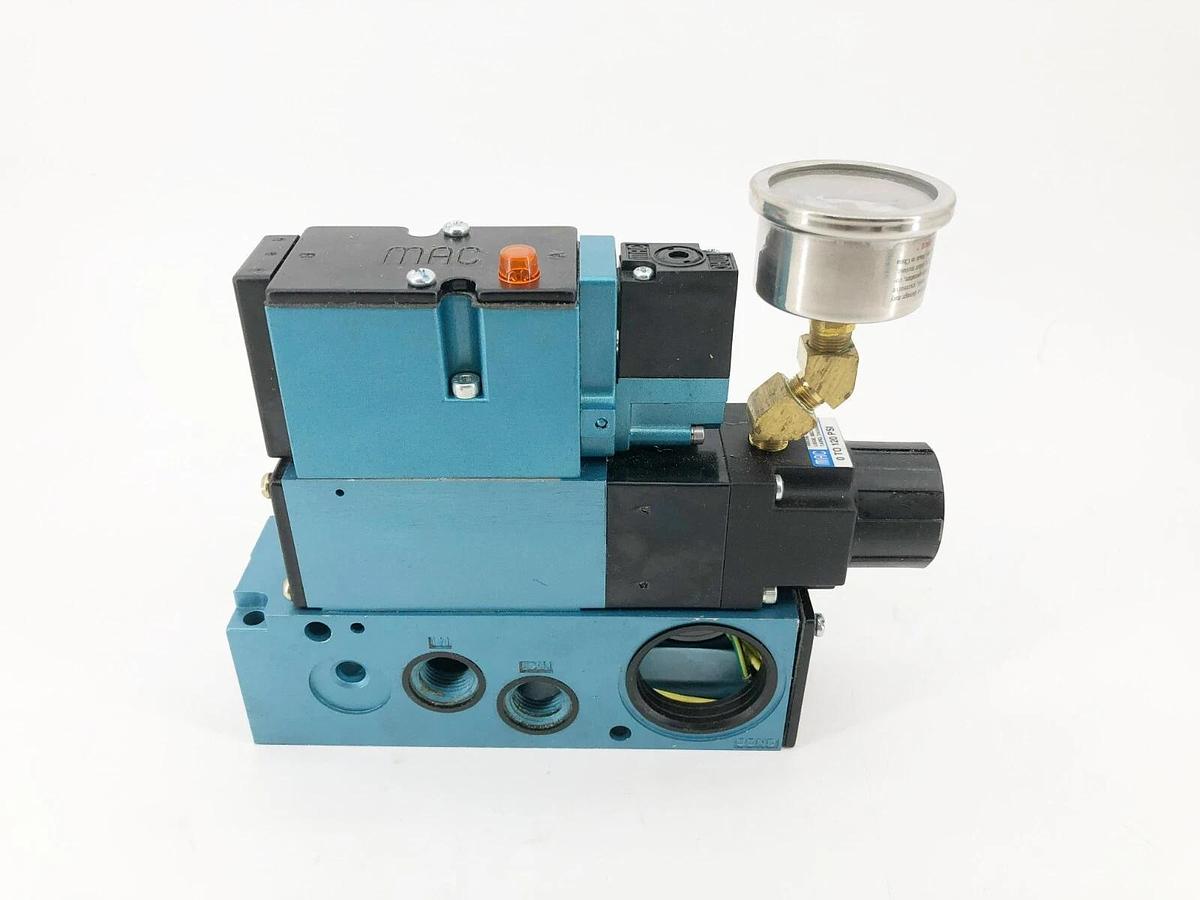 Used MAC Valves 82A-AC-CSA-TM-DAAP-1DA Solenoid Valve 150psi TM-DAAJ-1DA PR82A-GADA