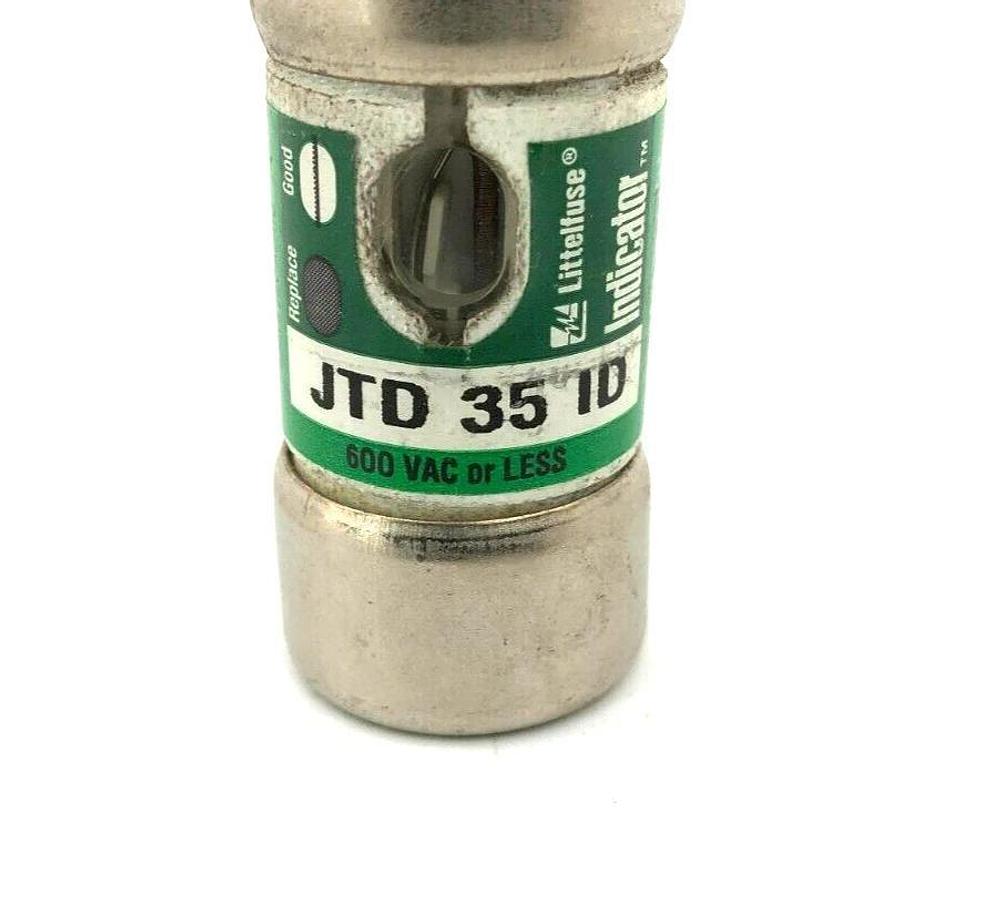 New Littelfuse JTD-35-ID Fuse 35A 600VAC Class J Time Delay W/ Indicator