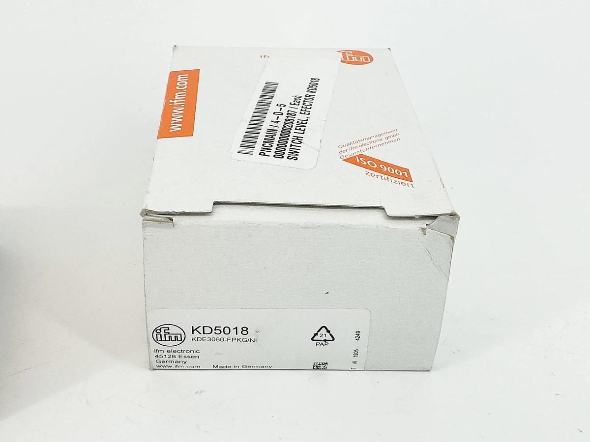 New IFM KD5018 Proximity Level Switch 10-36VDC 250mA KDE360-FPKG/NI