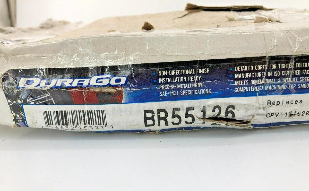 New Durago BR55126 Disc Brake Rotor
