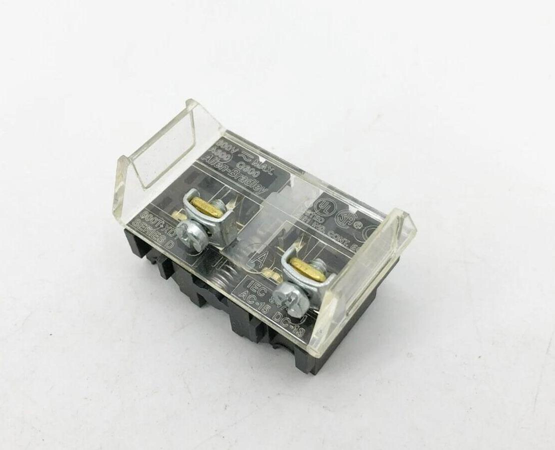 Lot of 3 New Allen Bradley 800T-XD6 Ser. D Contact Blocks 1NC