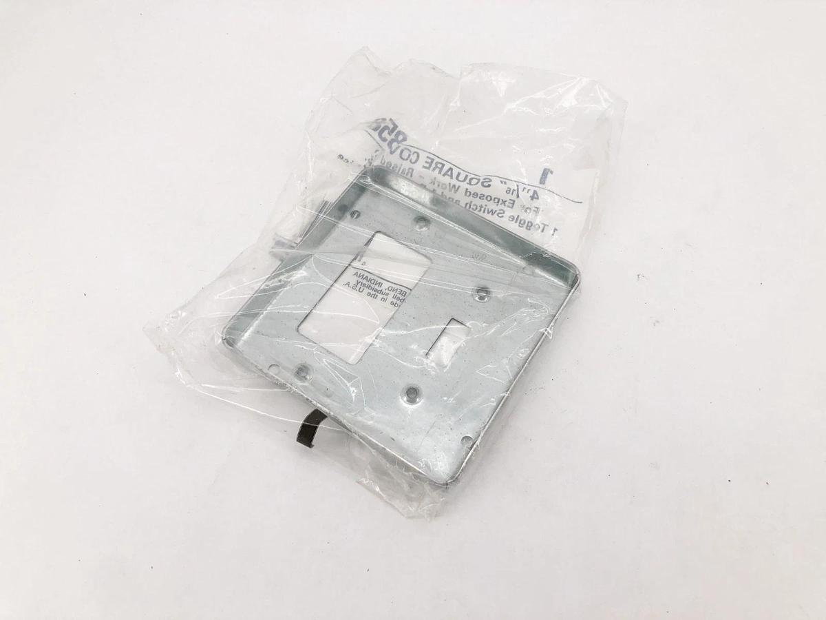 Lot of 2 New Hubbell 858 Square Covers Toggle Switch/ GFCI 4-11/16"