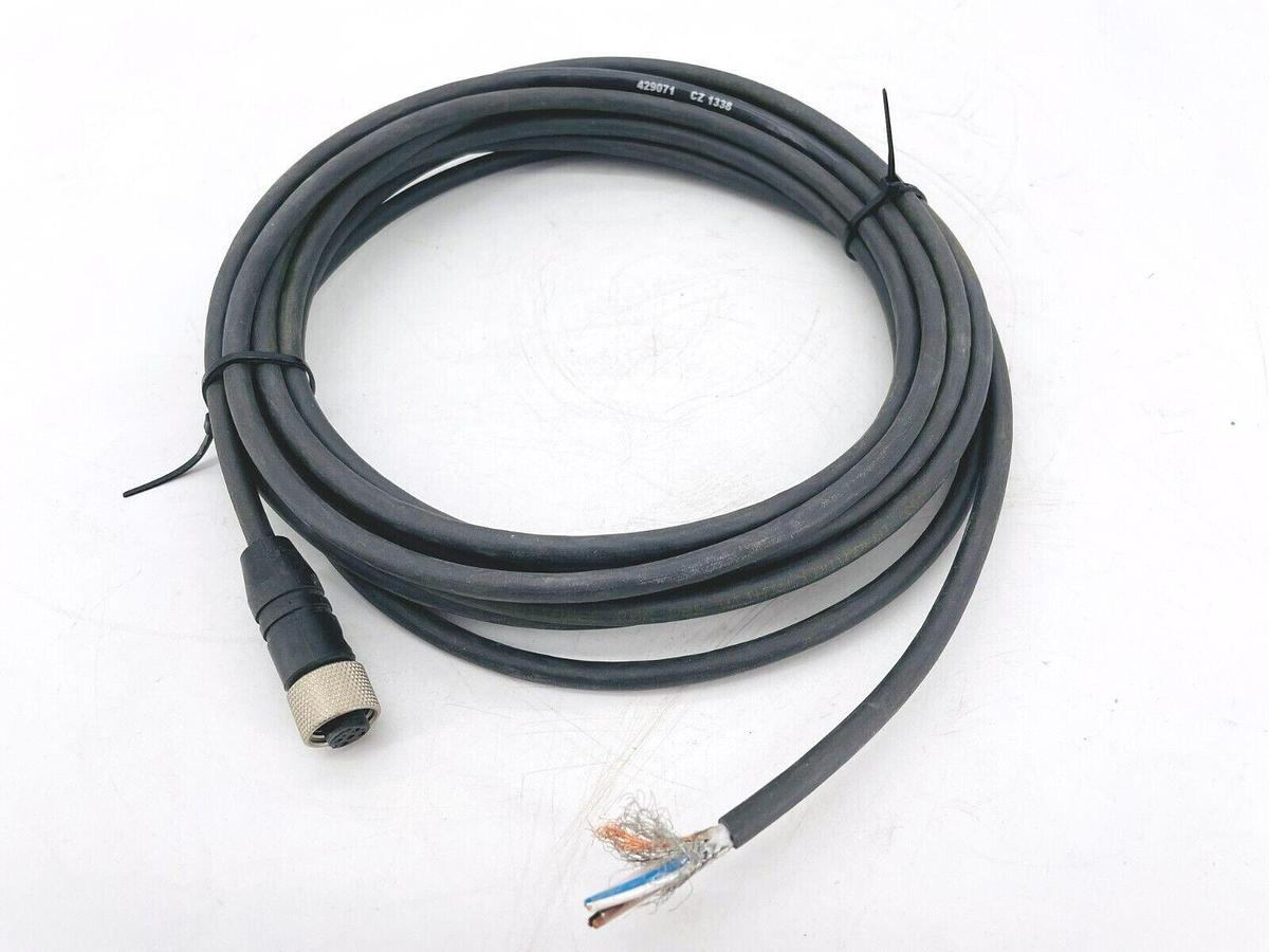 Used New Leuze Electronic CB-M12-5000S-5GF Connection Cable 429071 NO BAG