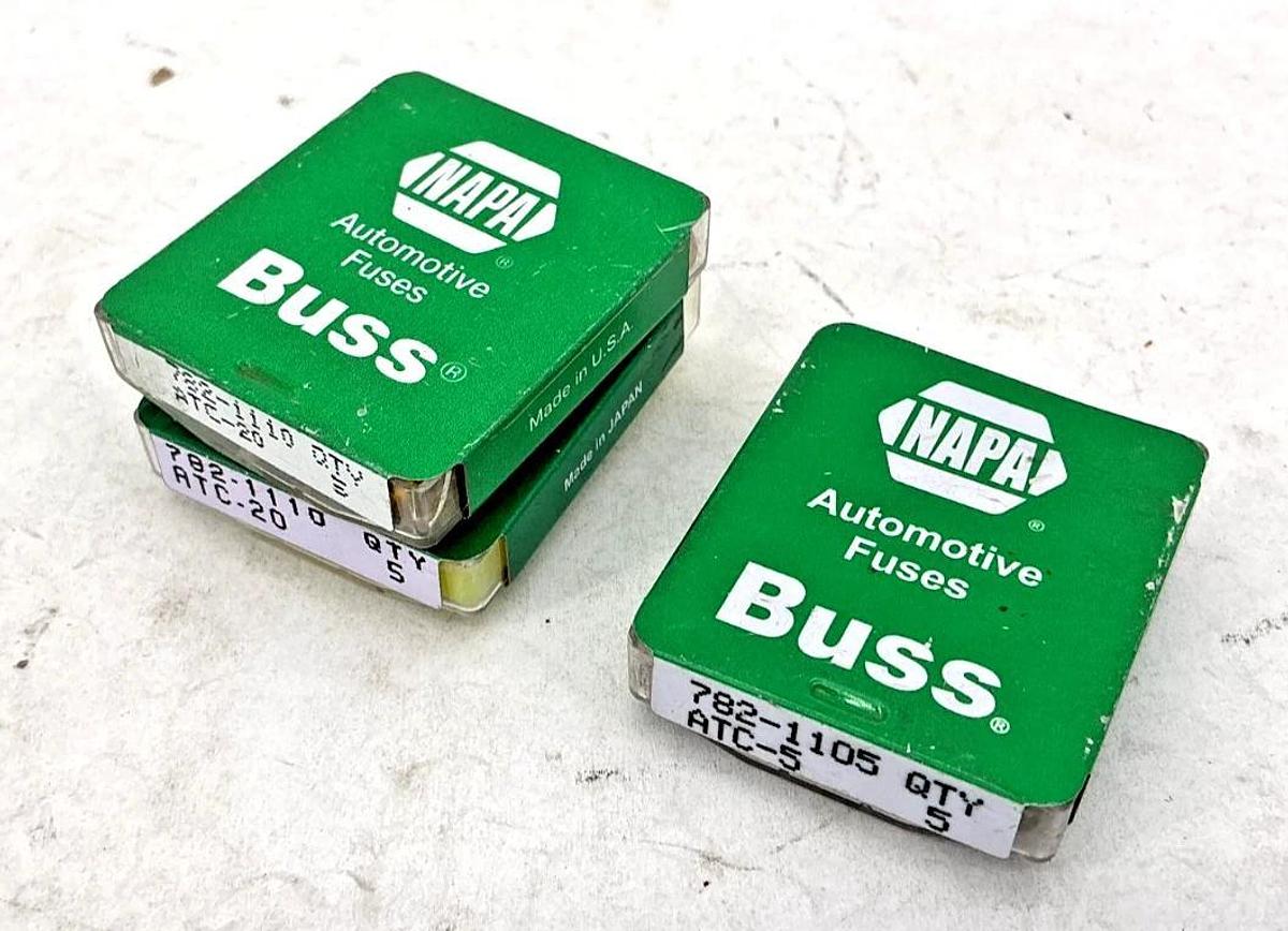 Lot of 13 New Napa ATC Automotive Fuses ATC-5 & ATC 20 782-1105 & 782-1110