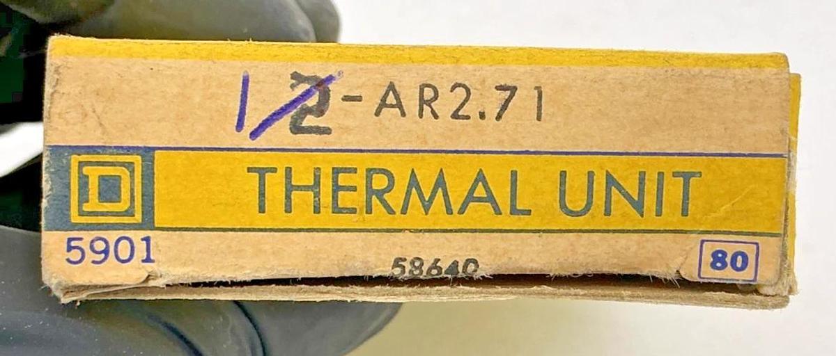 Lot of 2 New Square D 1-AR2.71 Overload Relay Thermal Unit AR2.71 58640