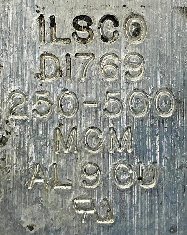 Used Ilsco D1769 Terminal Lug Connector 250-500MCM AL9CU