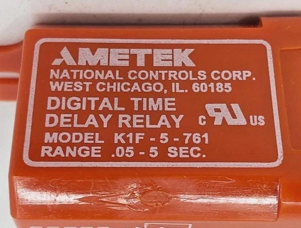 New NCC K1F-5-761 Time Delay Relay 0.05-5 Sec. 120VAC K1F-00005-761