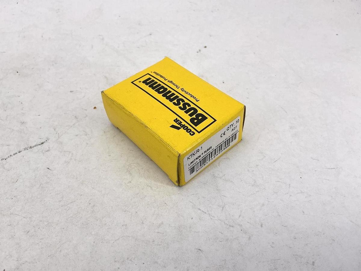 New Bussmann KTK-R-1 Limitron Class CC Fuse 1A 600V Box of 10
