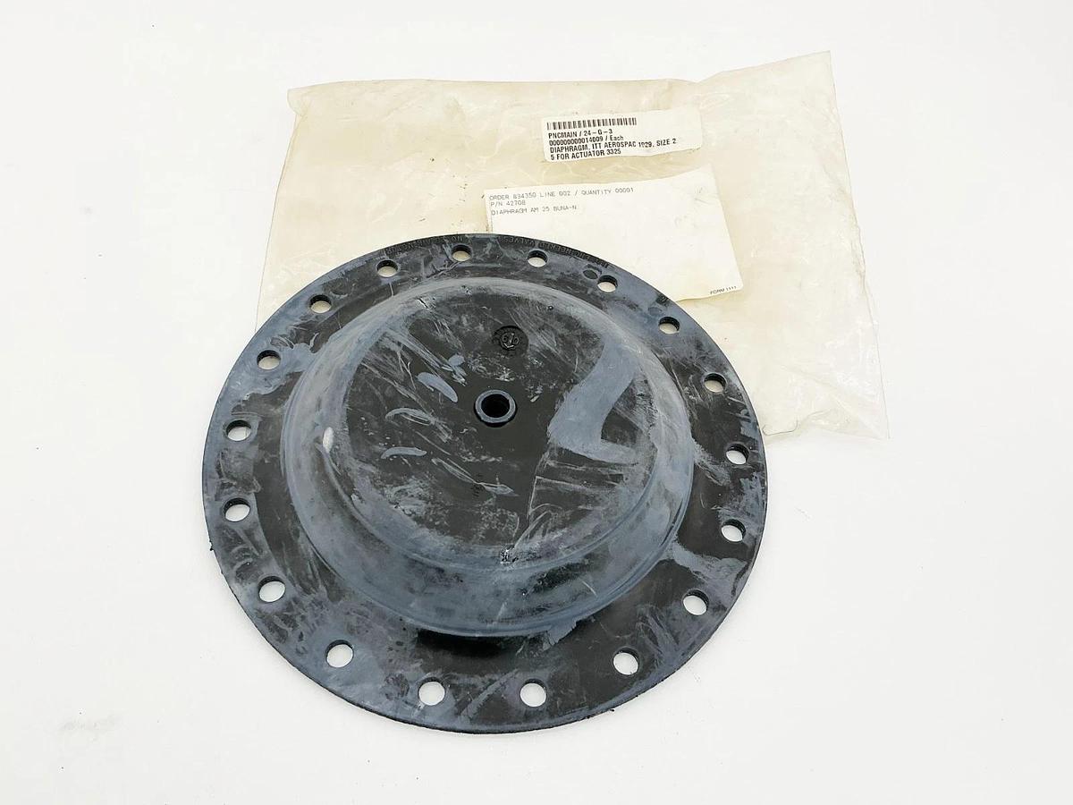 New Aerospac 42708 Diaphragm AM 25 Buna-N Size 2 for 3325 Actuator