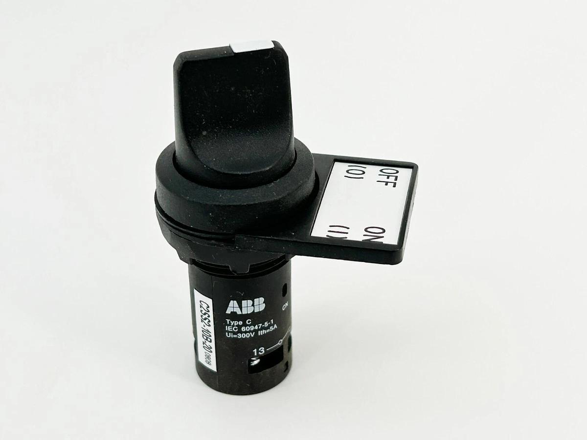 New ABB C2SS2-10B-20 Selector Switch 2 Pos 300V 5A 2 Pole Illumination