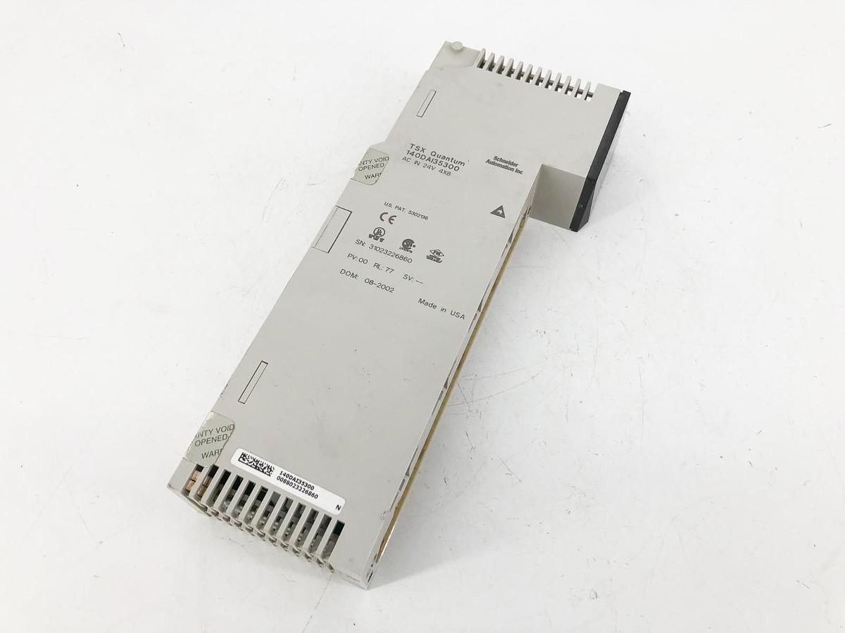 Used Schneider Automation 140DAI35300 TSX Quantum Discrete Input Module AC IN 24V 4X8