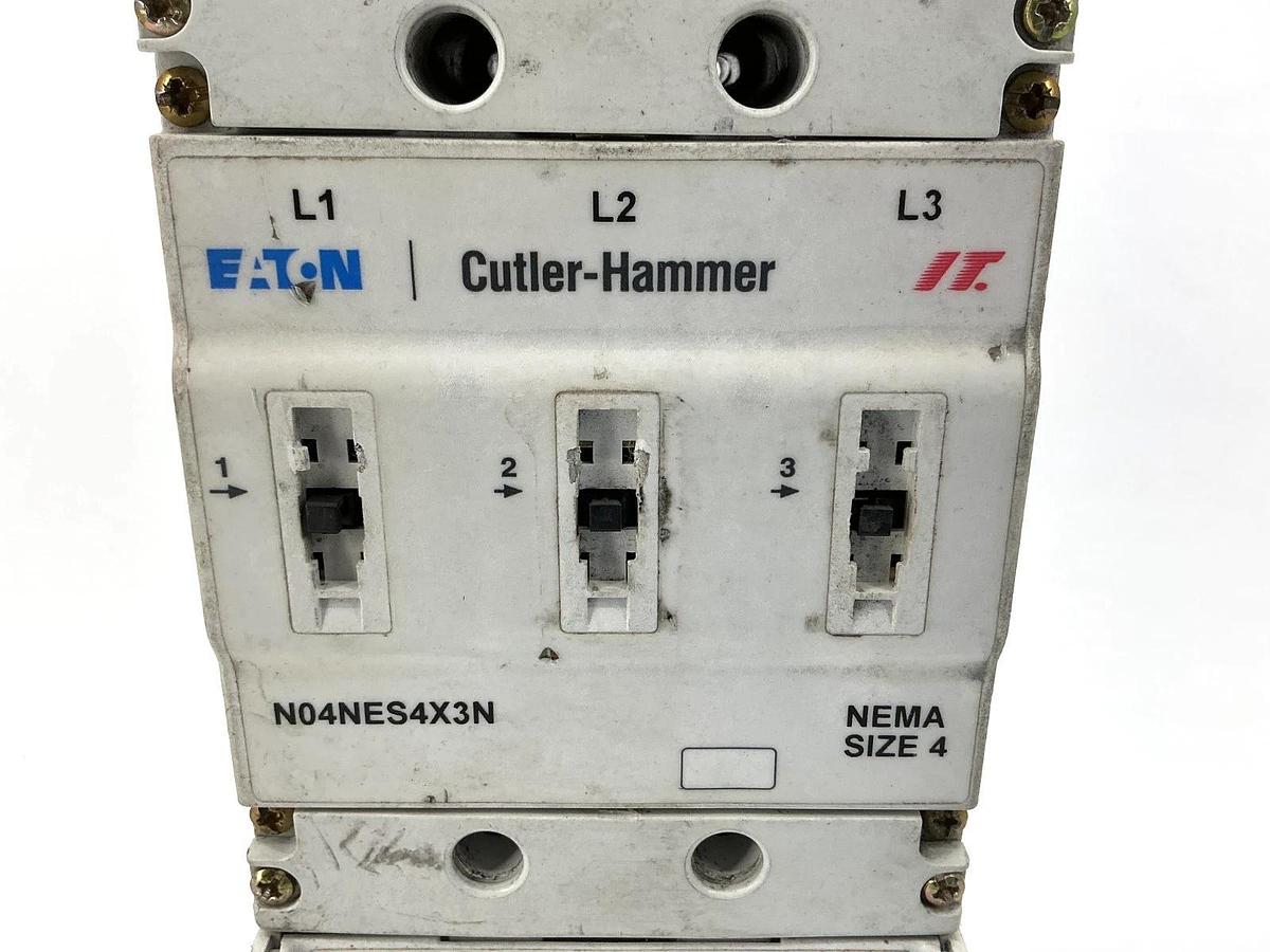 Used Eaton Cutler-Hammer N04NES4X3N & N05NEXRP3A Contactor 135A 24V Coil Controller