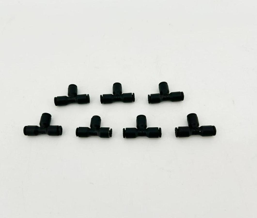 Lot of 7 New Lawson 86785 Union Tees, 5/32" 4mm Tube OD, Glass Reinforced Nylon