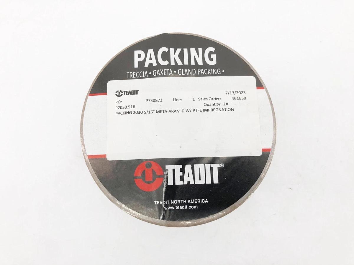 New Teadit P2030.516 Packing 2030 5/16" Meta-Aramid w/ PTFE Impregnation 2lb.