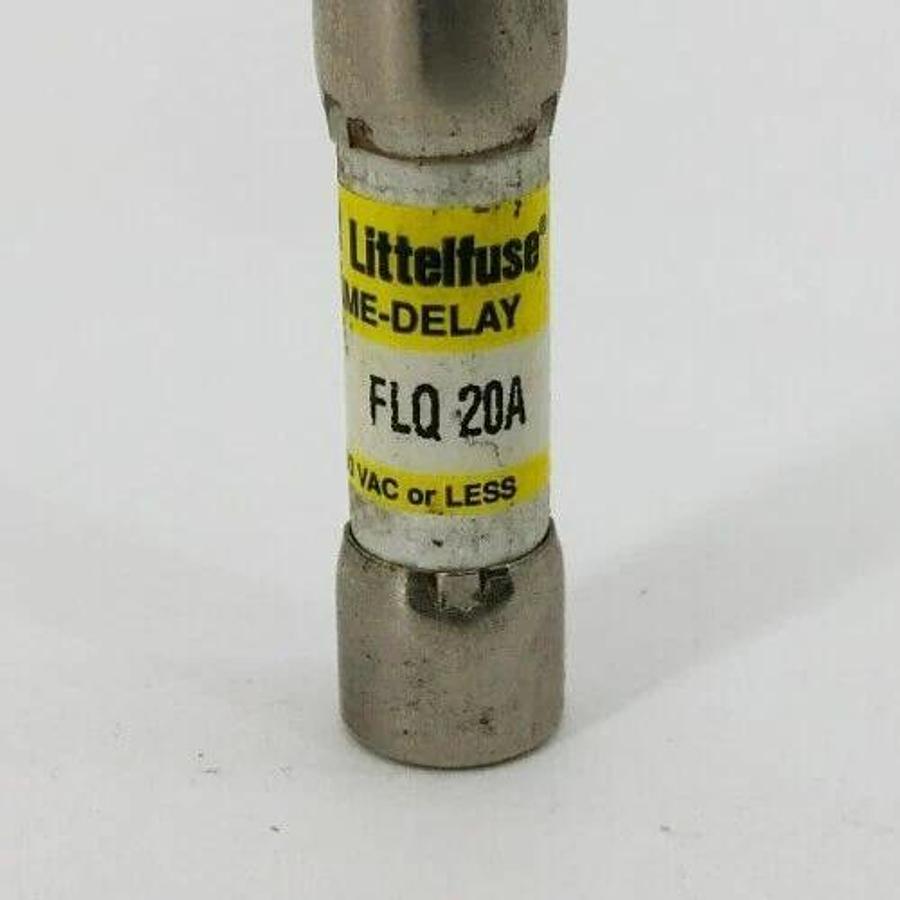 Lot of 4 New Littelfuse FLQ 20A Time Delay Fuses 20A 500VAC