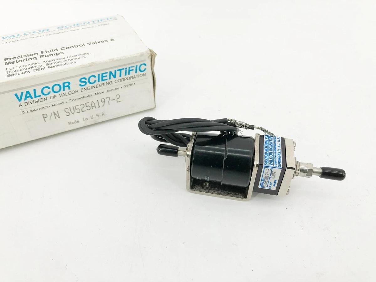 New Valcor Scientific SV525A197-2 Precision Dispensing Pump Solenoid Valve 24VDC