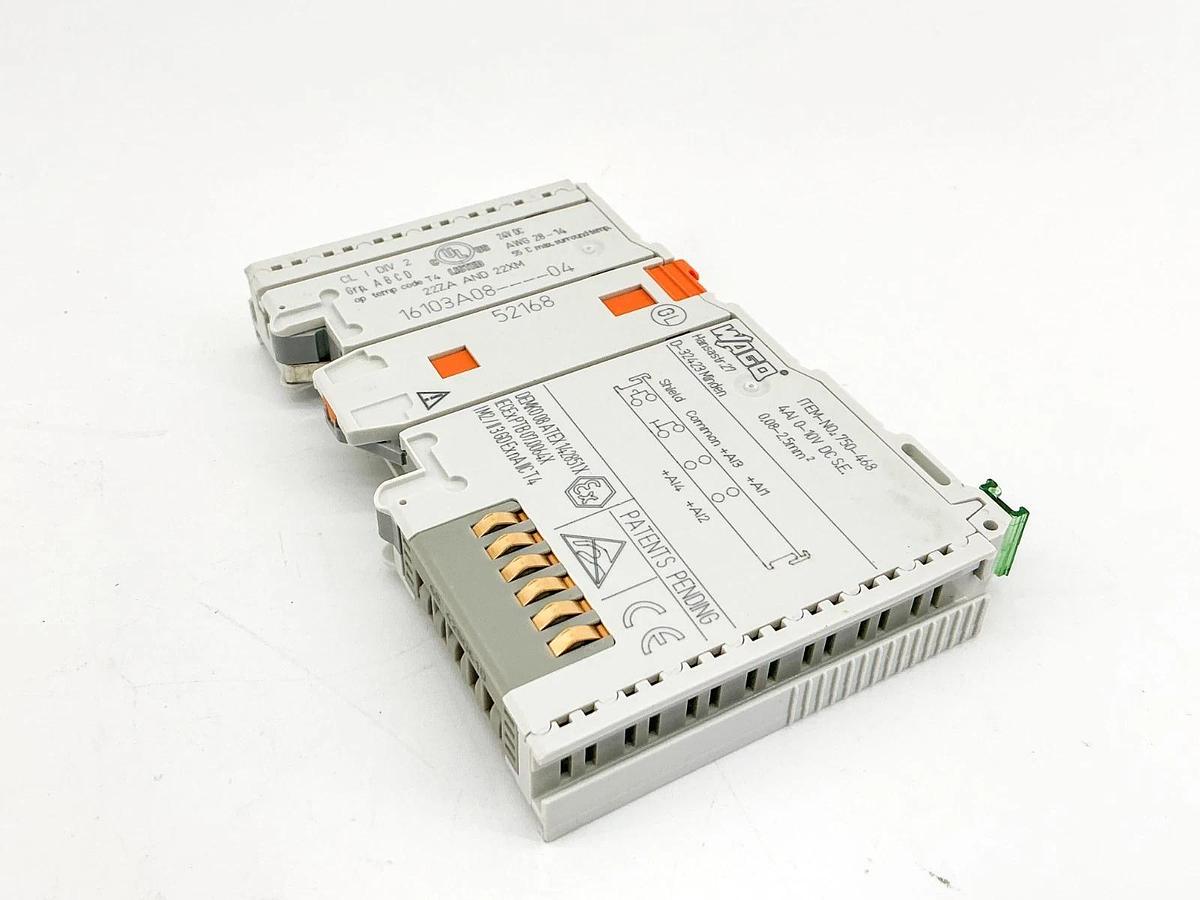 New Wago 750-468 4-Channel Analog Input Module 4AI 0-10VDC 24VDC