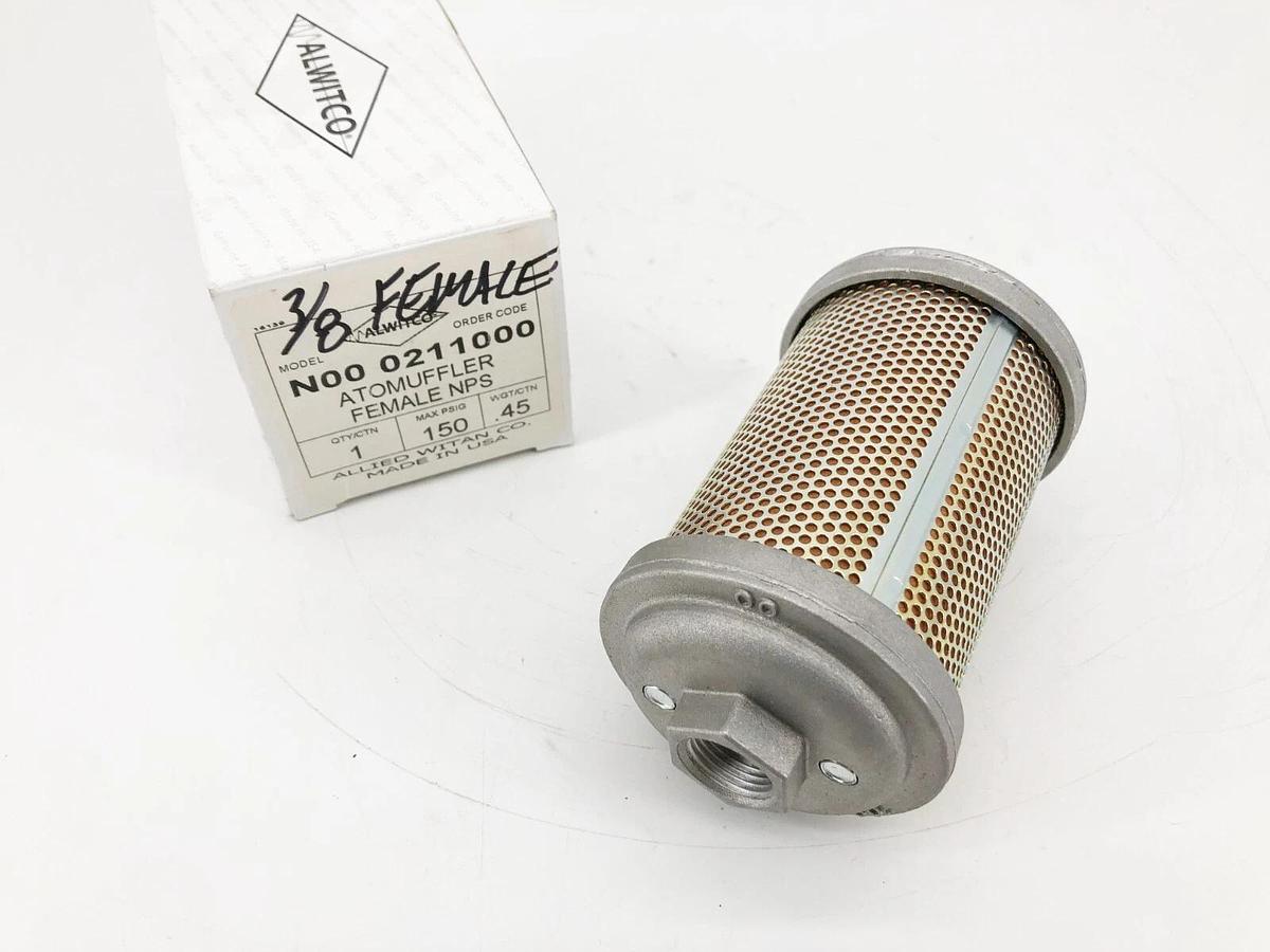 New Alwitco N00 0211000 Air Exhaust Muffler 3/8" Female 150psig 44AW56 Model 00