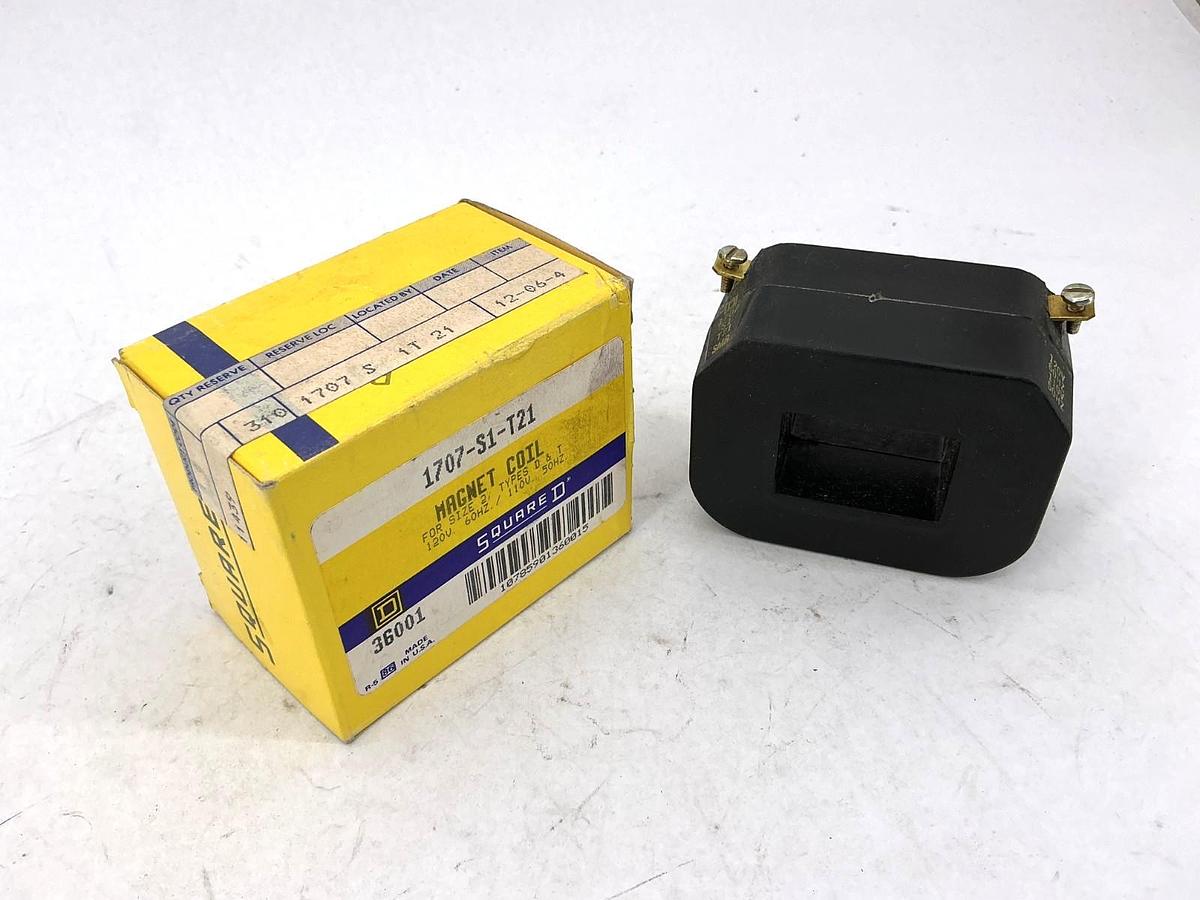 New Square D 1707-S1-T21 Magnet Coil 110/120V 50/60HZ 36001