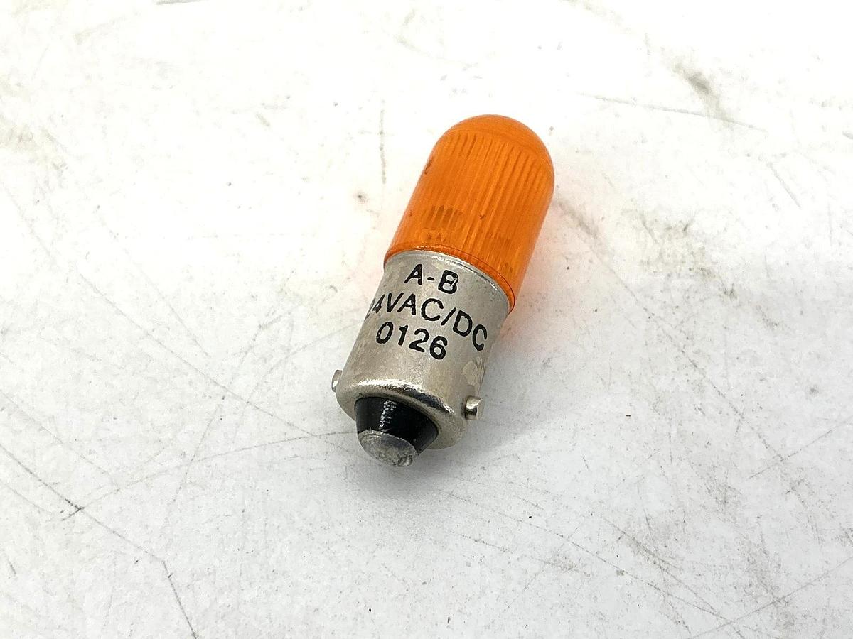 New Allen Bradley 800T-N319A Pilot Light Amber LED Lamp 24VAC/VDC - No Box