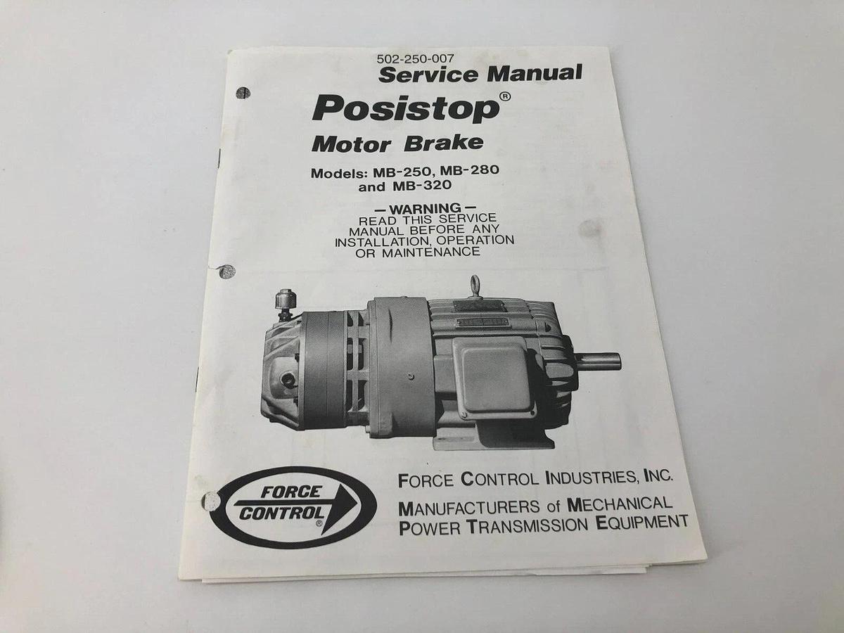 Used New Posistop Motor Brake O-Ring Replacement Kit for MB-250, MB-280, MB-350