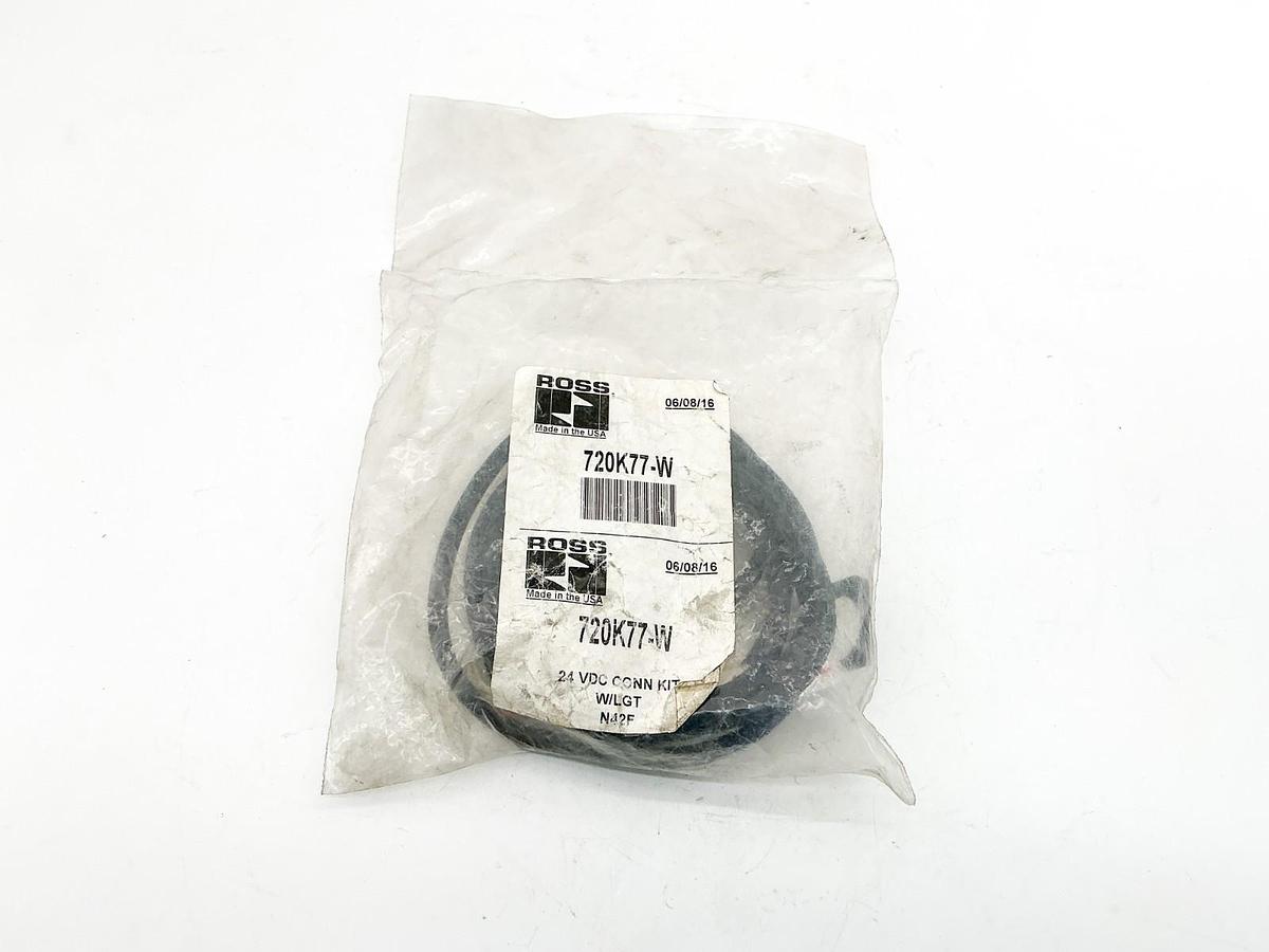 New Ross Controls 720K77-W Solenoid Electrical Connector 24VDC
