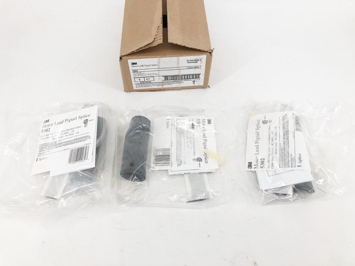 New 3M 5302 Motor Lead Pigtail Splice Kit 1000V or Less (3 Splices)
