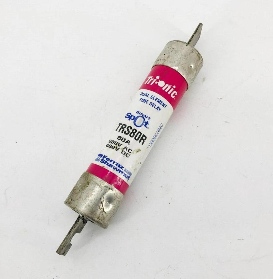 New Ferraz Shawmut TRS80R Smart Spot Fuse 80A 600VAC/DC Class RK5