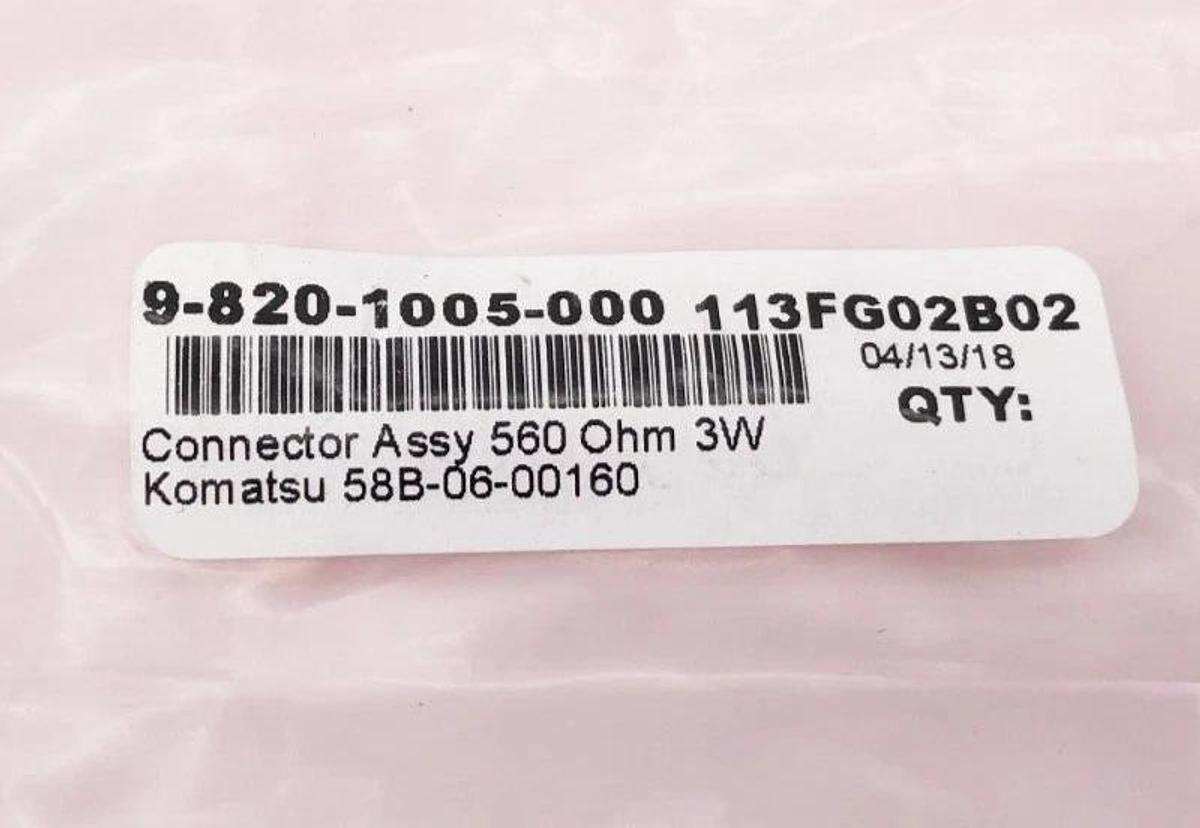 New Komatsu 58B-06-00160 Resistor 560 Ohm 3W 9-820-1005-000