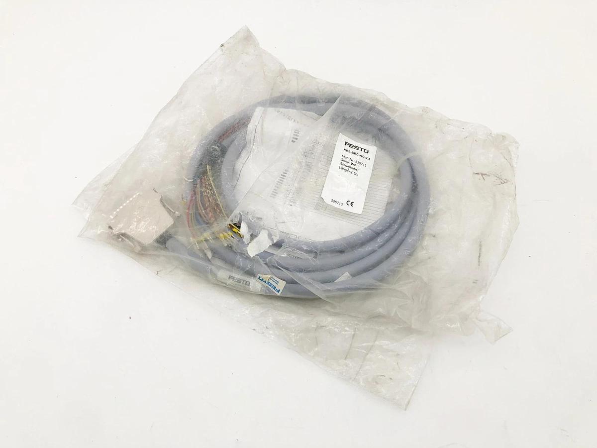 New Festo KES-SEC-AC-2,5 Control Cable 2.5m 525713