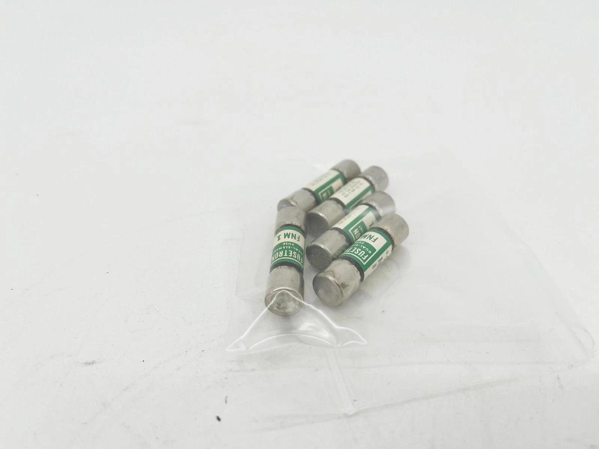 Lot of 5 New Bussmann Fusetron FNM-1 Fuses 1A 250V