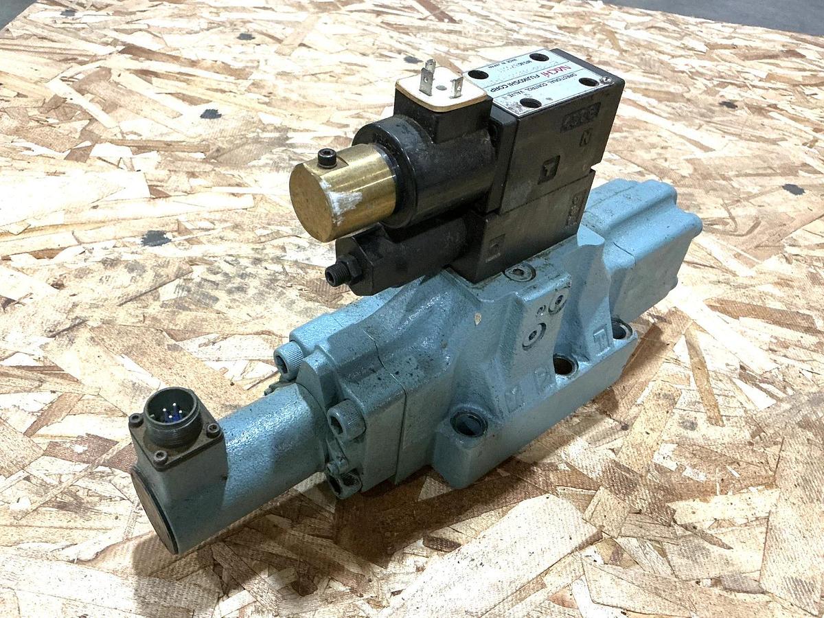 Used Nachi ESH-G06-D5350S1-E-E11 Directional Control Valve w/OG-G01-P1-21 Mod Valve
