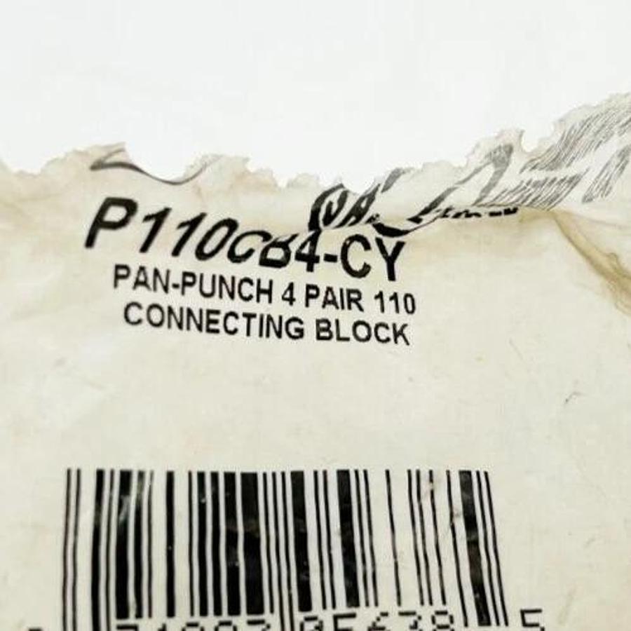 New Lot of 42 Panduit P110CB4-CY Pan-Punch 4 Pair 110 Connecting Block