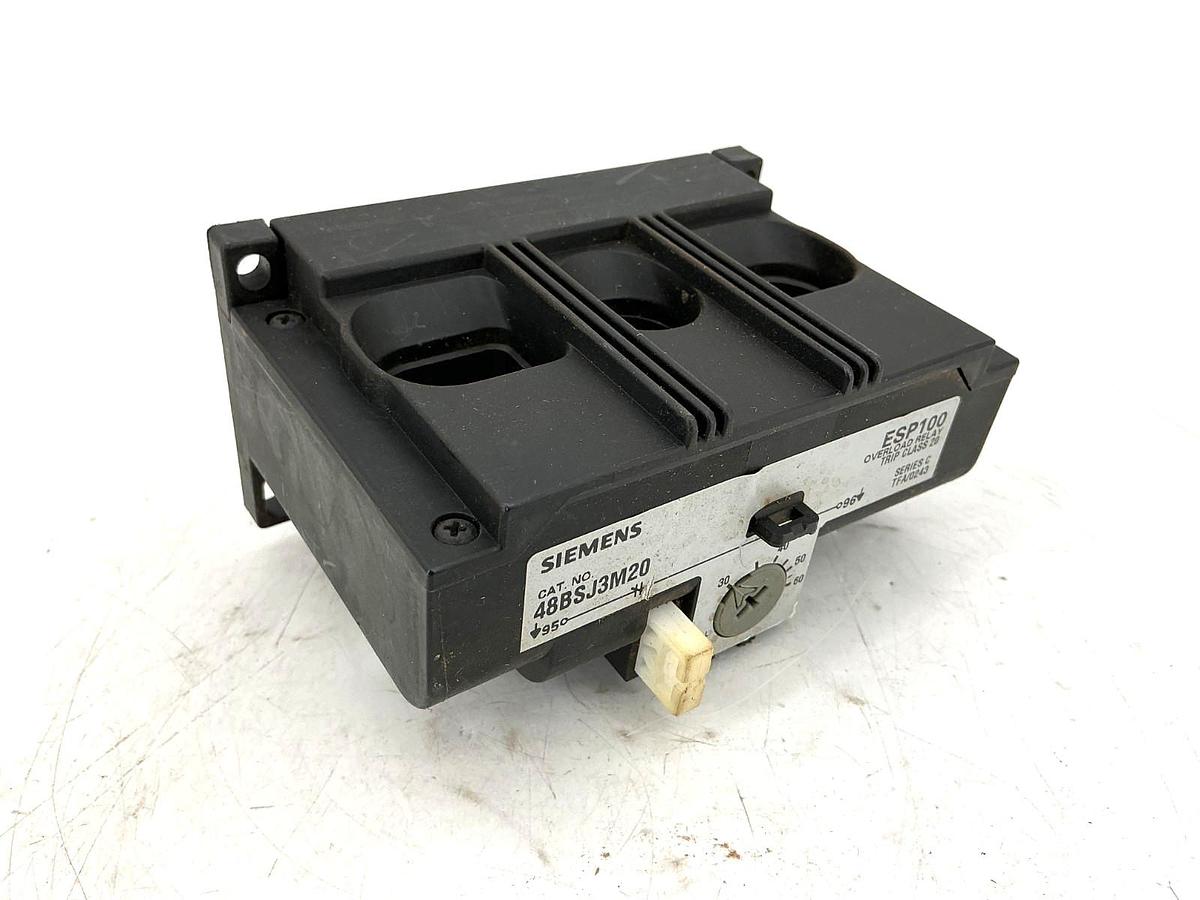 New Siemens 48BSJ3M20 Ser C Overload Relay Solid State 3PH 30-60FLA 600V -No Box