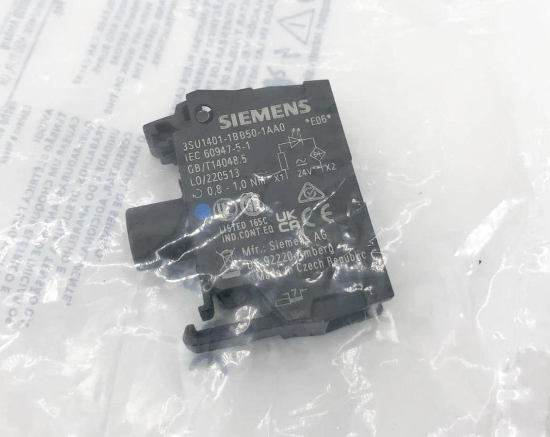Lot of 2 New Siemens 3SU1401-1BB50-1AA0 LED Button Modules