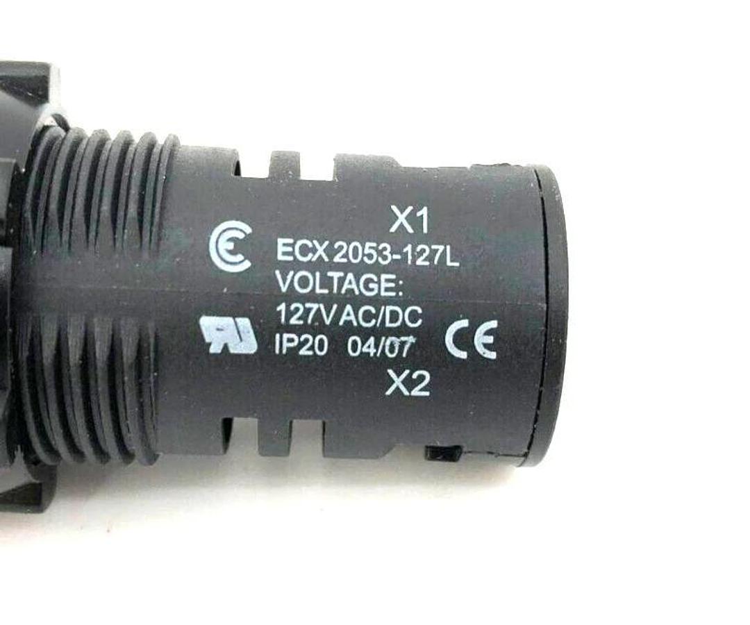 Lot of 3 New Automation Direct ECX 2053-127L Indicator Lights, 127VAC/DC